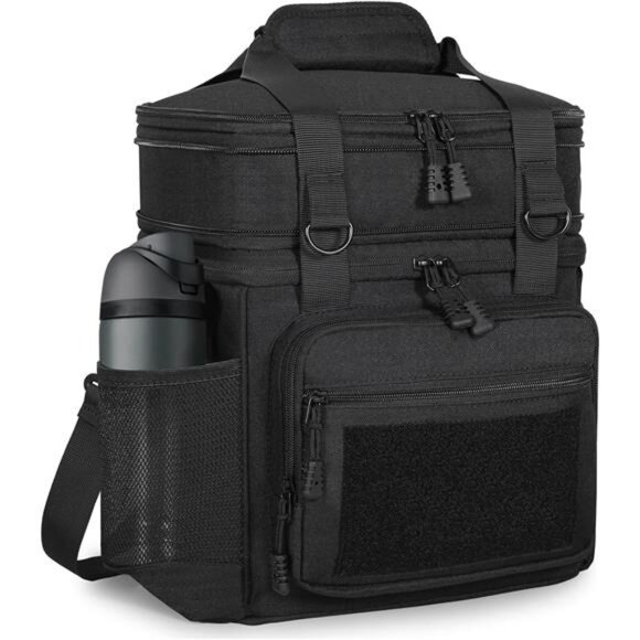 Double Deck Insulated Lunch Box, Expandable Large Lunch Bag Leakproof - Picture 1 of 7